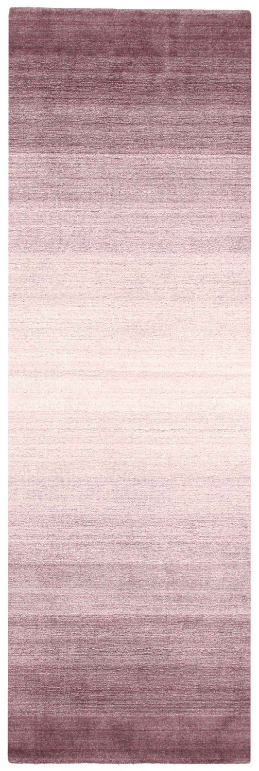 250x80 cm  Indian Wool/Viscose Purple Rug-Porpra, Purple