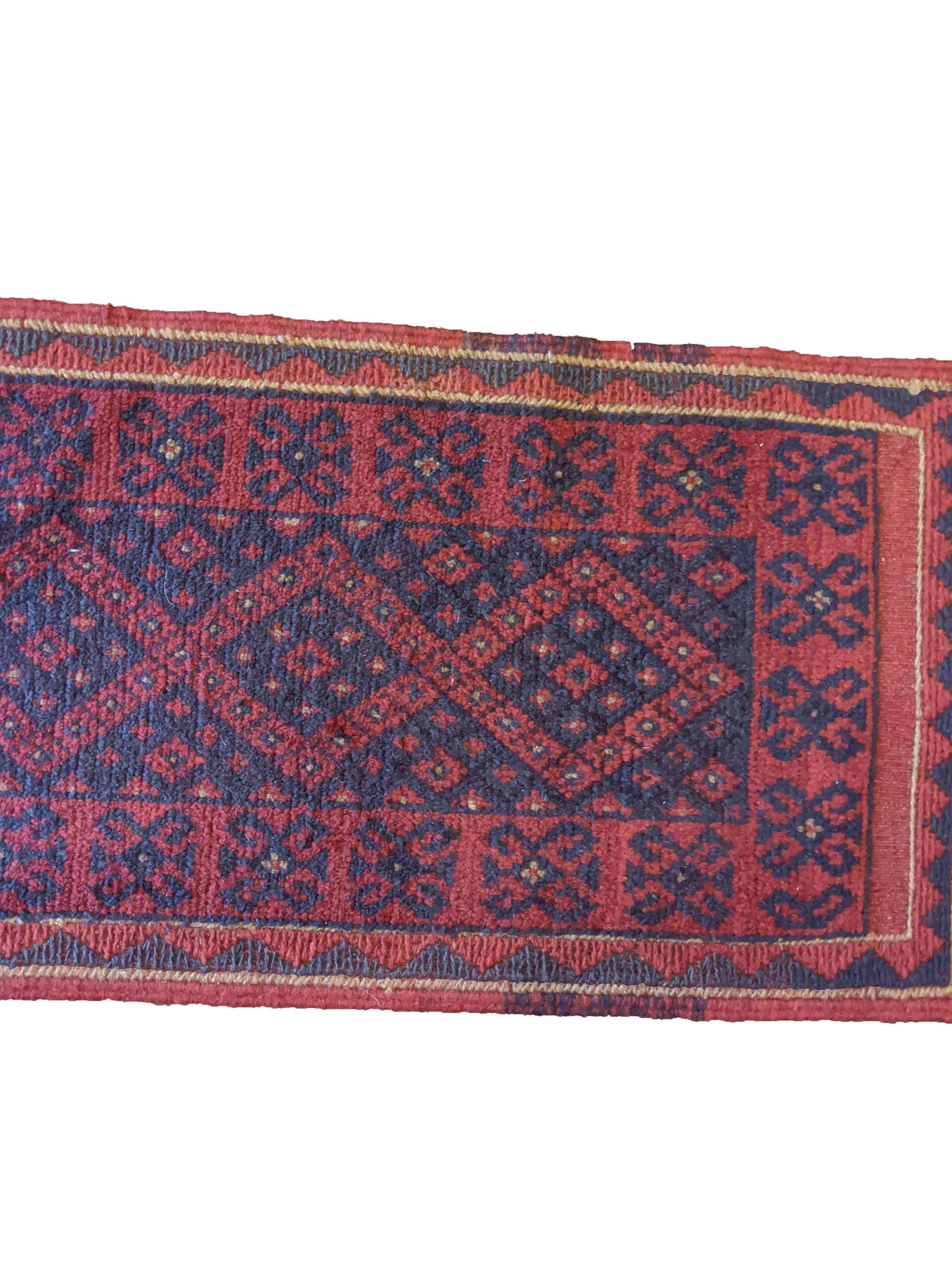 250 x 56 cm Mushwani Traditional Orange Rug - Rugmaster