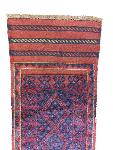 250 x 56 cm Mushwani Traditional Orange Rug - Rugoutlet