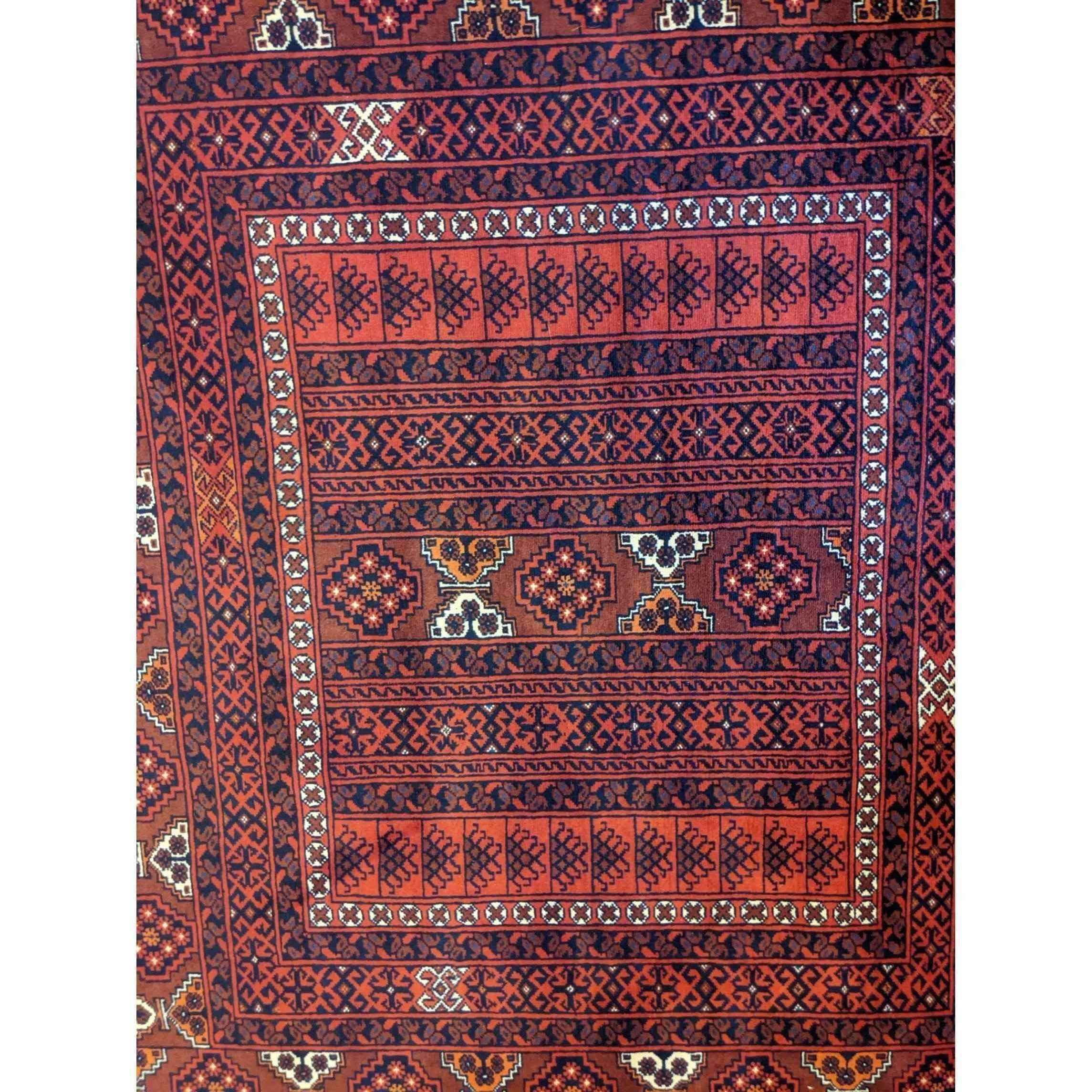 252 x 172 cm Fine Hachlu Tribal Red Rug - Rugmaster