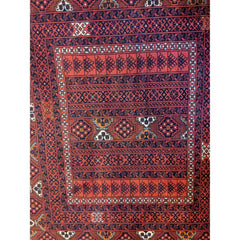 252 x 172 cm Fine Hachlu Tribal Red Rug - Rugmaster