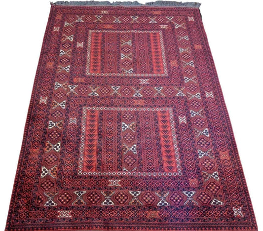 252 x 172 cm Fine Hachlu Tribal Red Rug - Rugoutlet