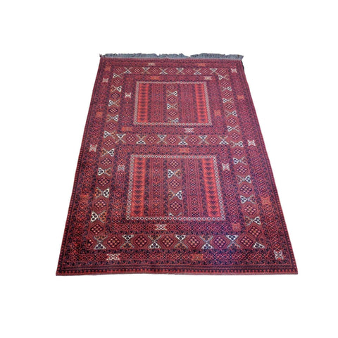 252 x 172 cm Fine Hachlu Tribal Red Rug - Rugmaster