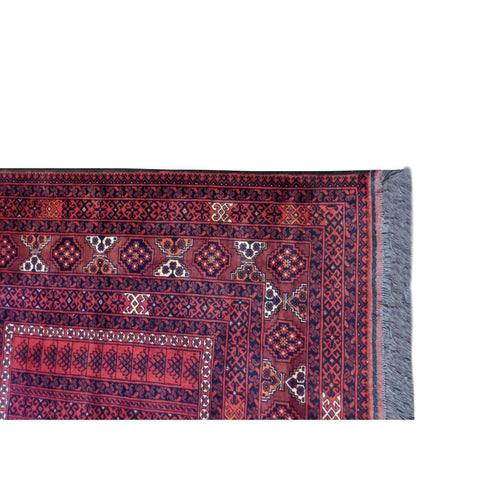 252 x 172 cm Fine Hachlu Tribal Red Rug - Rugmaster