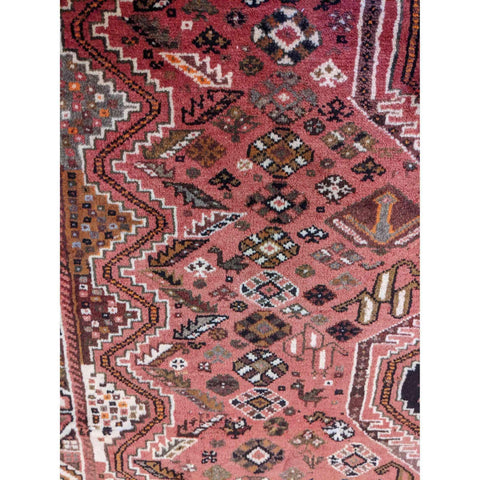 252 x 177 cm Qashqai Traditional Red Rug - Rugoutlet