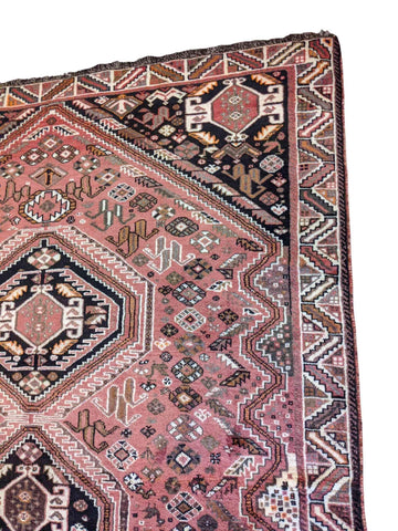 252 x 177 cm Qashqai Traditional Red Rug - Rugoutlet