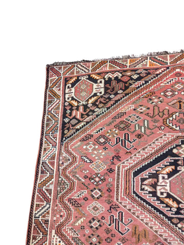 252 x 177 cm Qashqai Traditional Red Rug - Rugoutlet
