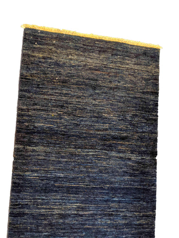 254 x 82 cm Modern Persian Gabbeh Tribal Blue Rug - Rugoutlet