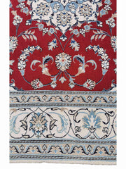 255 x 195 cm Nain Silk & Wool Traditional Grey Rug - Rugmaster
