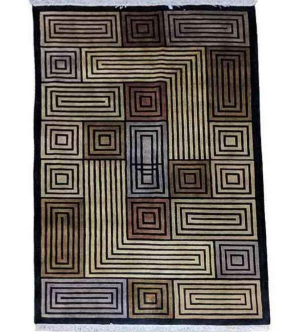 256 x 156 cm Handmade Black Stylish Rug - Rugoutlet