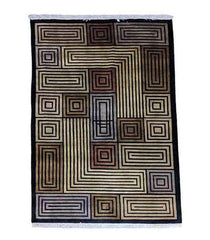 256 x 156 cm Handmade Black Stylish Rug - Rugoutlet