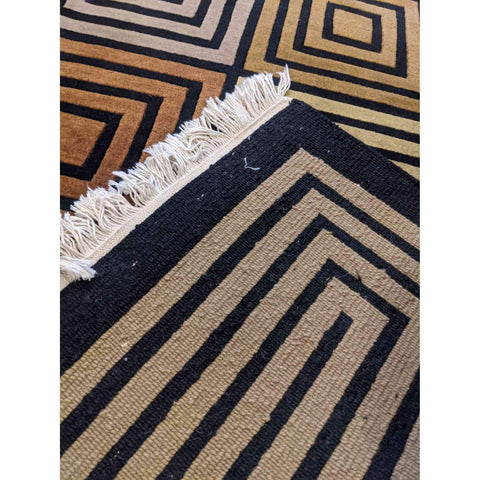 256 x 156 cm Modern Handmade Black Stylish Rug - Rugmaster