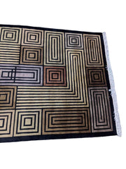 256 x 156 cm Handmade Black Stylish Rug - Rugoutlet