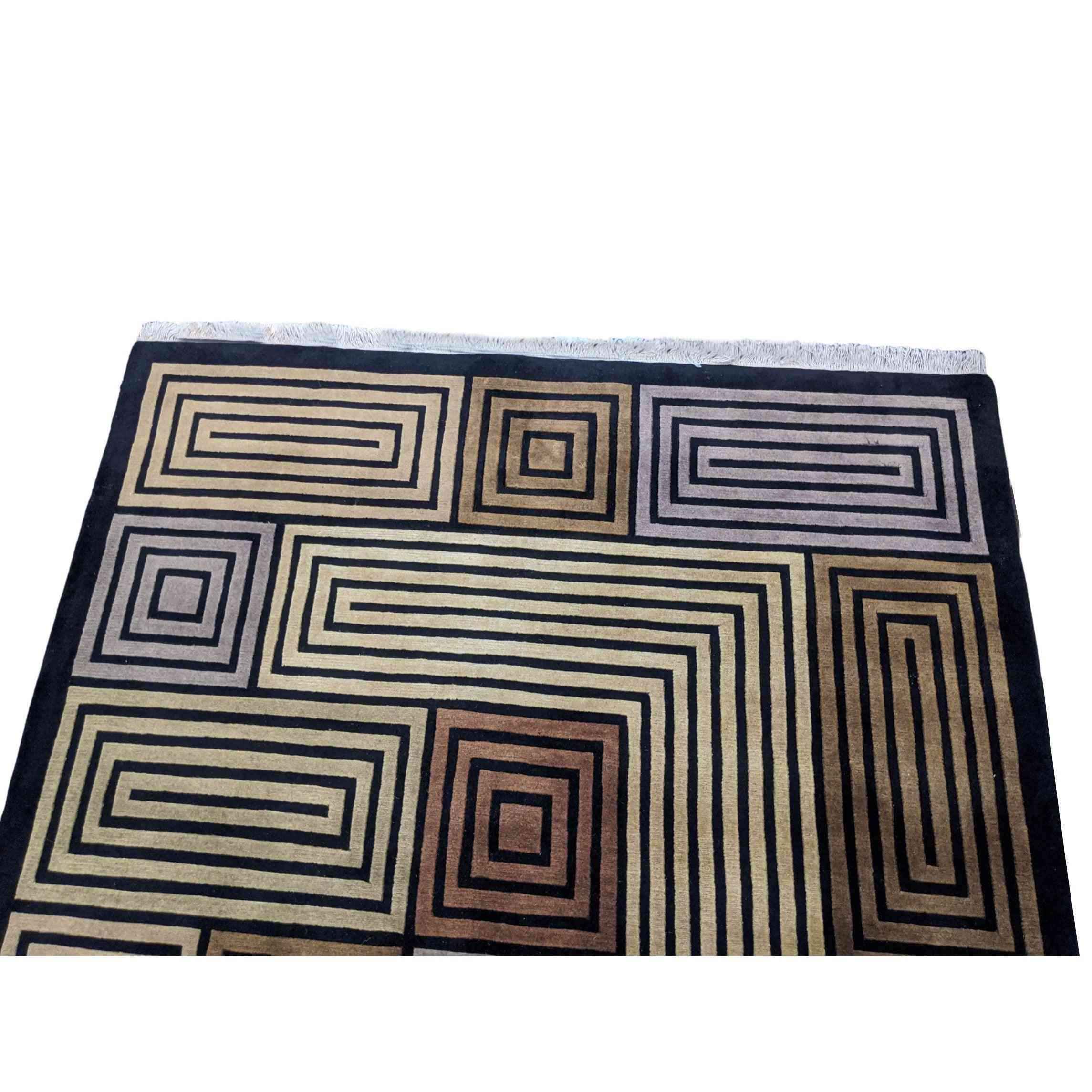 256 x 156 cm Handmade Black Stylish Rug - Rugoutlet