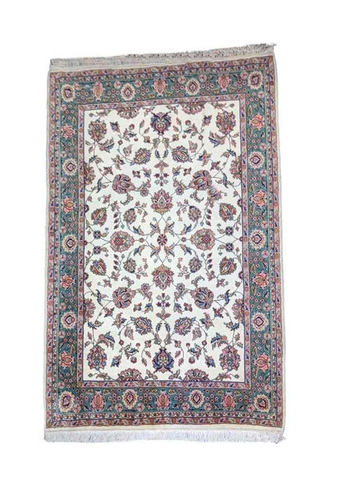 257 x 190 cm Tabriz Traditional White Rug - Rugoutlet