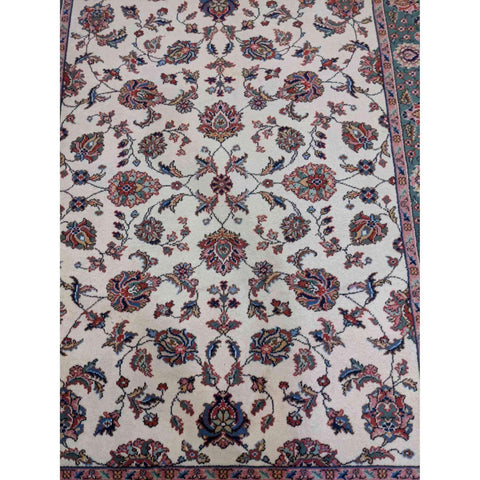 257 x 190 cm Tabriz Traditional White Rug - Rugoutlet