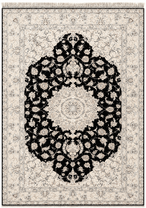 Tabriz Silk and Wool Rug 300 x 200 cm (9.84 x 6.56 ft) – Design 2