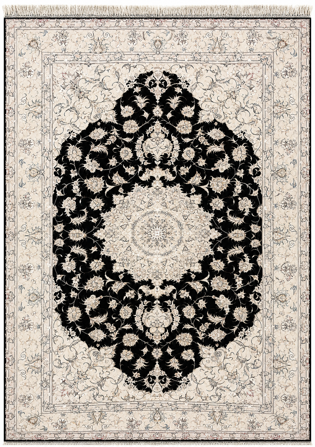 Tabriz Silk and Wool Rug 300 x 200 cm (9.84 x 6.56 ft)