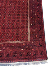 258 x 164 cm Afghan Tribal Red Rug - Rugmaster