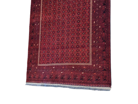 258 x 164 cm Afghan Tribal Red Rug - Rugoutlet