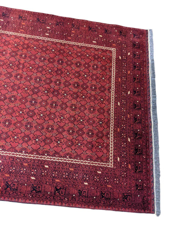 258 x 164 cm Afghan Tribal Red Rug - Rugoutlet