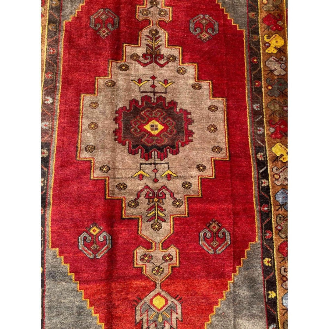 259 x 120 cm Anatolian Turkish Red Rug - Rugoutlet