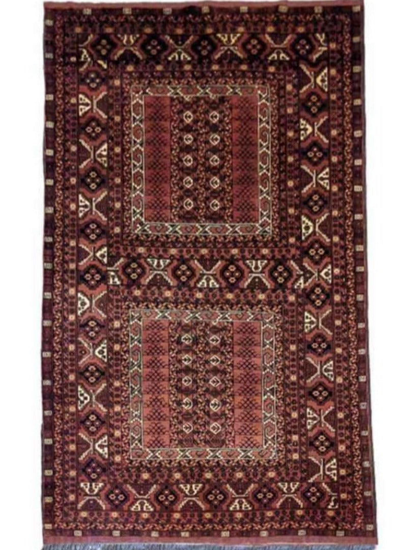 260 x 168 cm Afghan Hachlu Tribal Red Rug - Rugoutlet