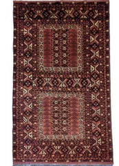 260 x 168 cm Afghan Hachlu Tribal Red Rug - Rugoutlet