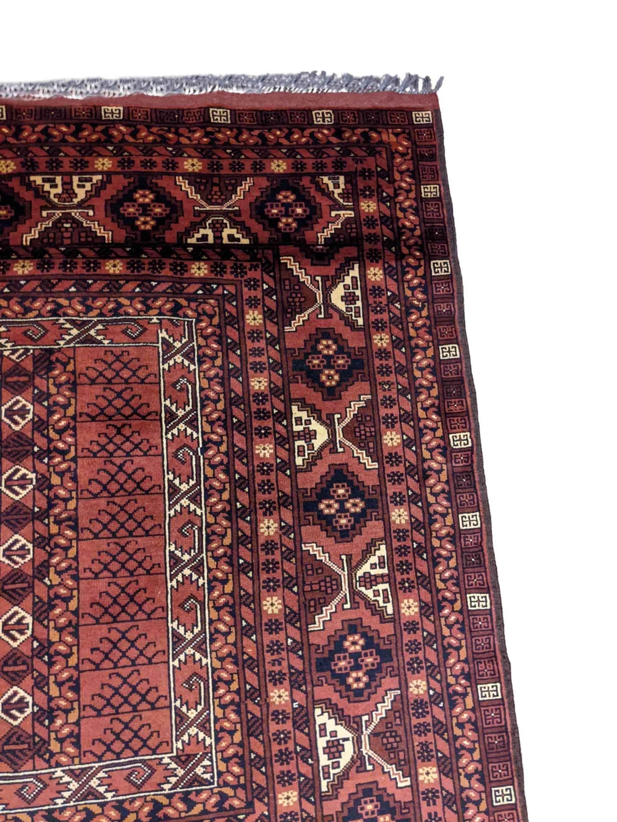 260 x 168 cm Afghan Hachlu Tribal Red Rug - Rugoutlet