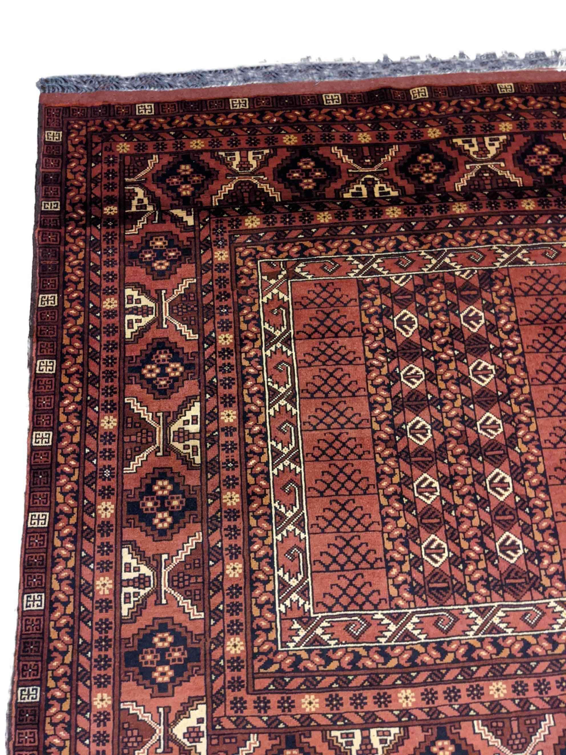 260 x 168 cm Afghan Hachlu Tribal Red Rug - Rugoutlet