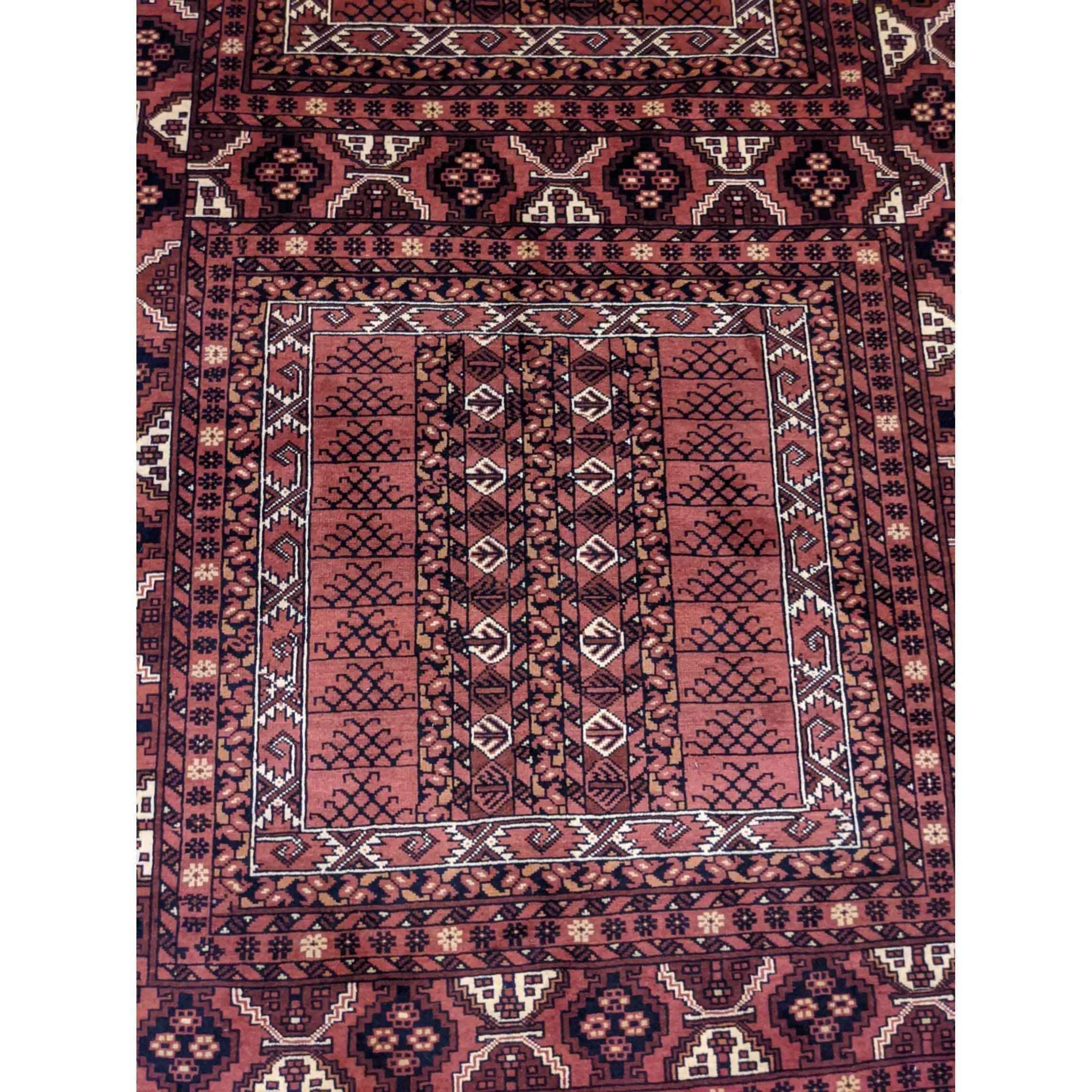 260 x 168 cm Afghan Hachlu Tribal Red Rug - Rugoutlet