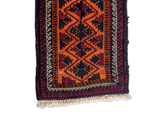 260 x 49 cm Persian Baluch Traditional Red Rug - Rugoutlet