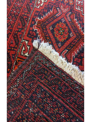 261 x 53 cm Persian Baluch Tribal Red Rug - Rugoutlet