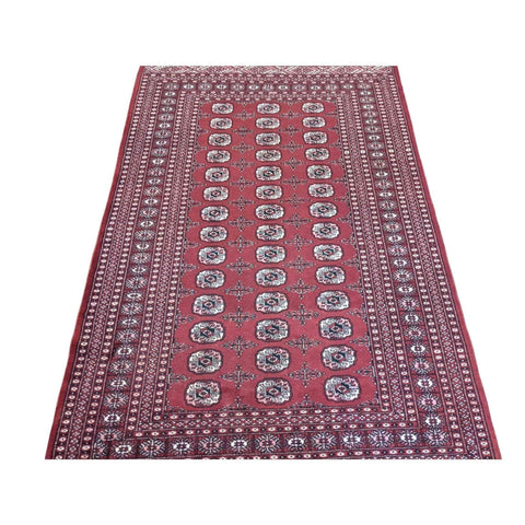 262 x 164 cm Pakistan Bukhara Traditional Red Rug - Rugmaster