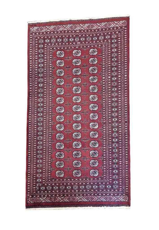 262 x 164 cm Pakistan Bukhara Traditional Red Rug - Rugmaster