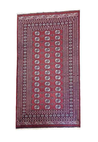 262 x 164 cm Pakistan Bukhara Traditional Red Rug - Rugmaster