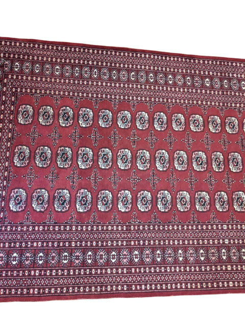 262 x 164 cm Pakistan Bukhara Traditional Red Rug - Rugmaster