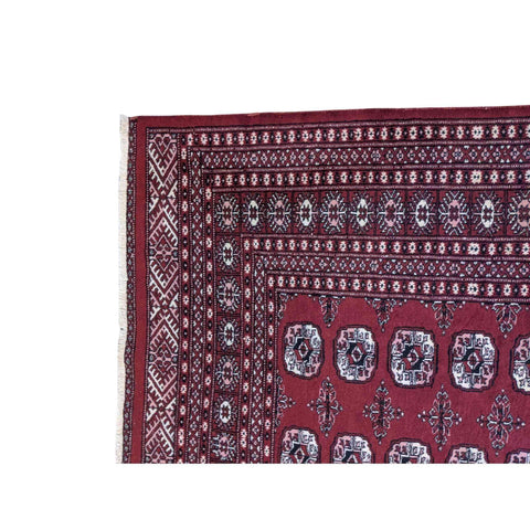 262 x 164 cm Pakistan Bukhara Traditional Red Rug - Rugmaster