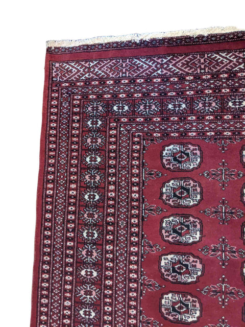 262 x 164 cm Pakistan Bukhara Traditional Red Rug - Rugmaster