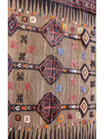 263 x 108 cm nomadic Persian Baluch Tribal Yellow Rug - Rugoutlet