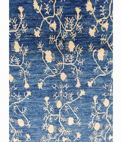 264 x 196 cm Modern Blue and Yellow Modern Blue Rug - Rugmaster