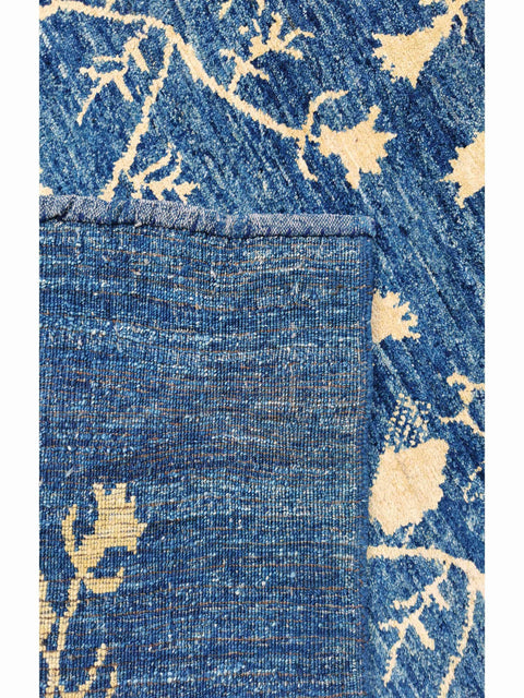 264 x 196 cm Modern Blue and Yellow Modern Blue Rug - Rugmaster