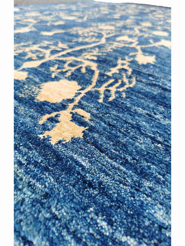 264 x 196 cm Modern Blue and Yellow Modern Blue Rug - Rugmaster