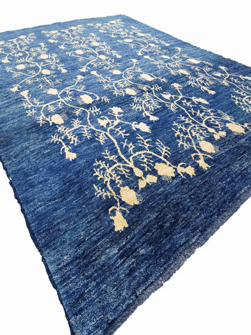 264 x 196 cm Modern Blue and Yellow Modern Blue Rug - Rugmaster