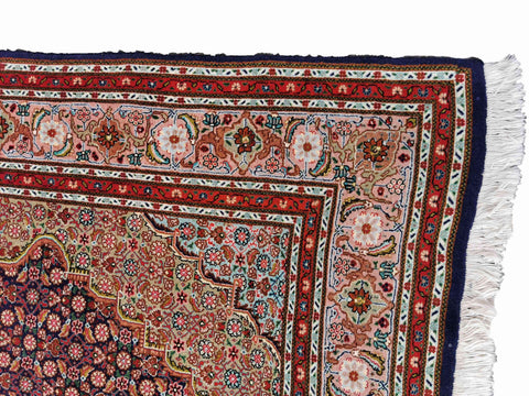 266 x 180 cm Fine Tabriz Mahi Traditional Red Rug - Rugoutlet