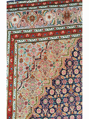 266 x 180 cm Fine Tabriz Mahi Traditional Red Rug - Rugoutlet