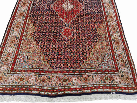 266 x 180 cm Fine Tabriz Mahi Traditional Red Rug - Rugmaster