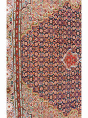 266 x 180 cm Fine Tabriz Mahi Traditional Red Rug - Rugmaster