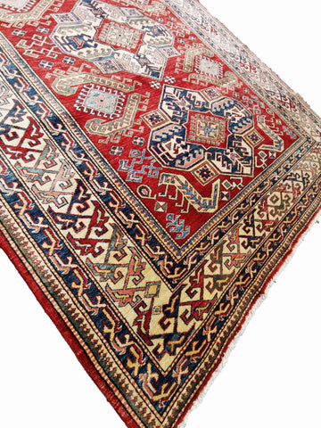 266 x 180 cm Kazak Modern Red Rug - Rugmaster