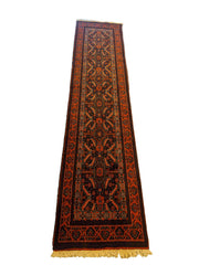267 x 59 cm Persian Baluch Tribal Red Rug - Rugmaster